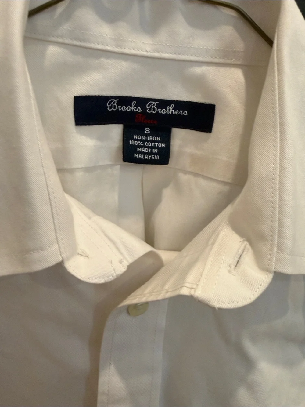 Brooks Brothers White Button-Down Dress Shirt for Kids